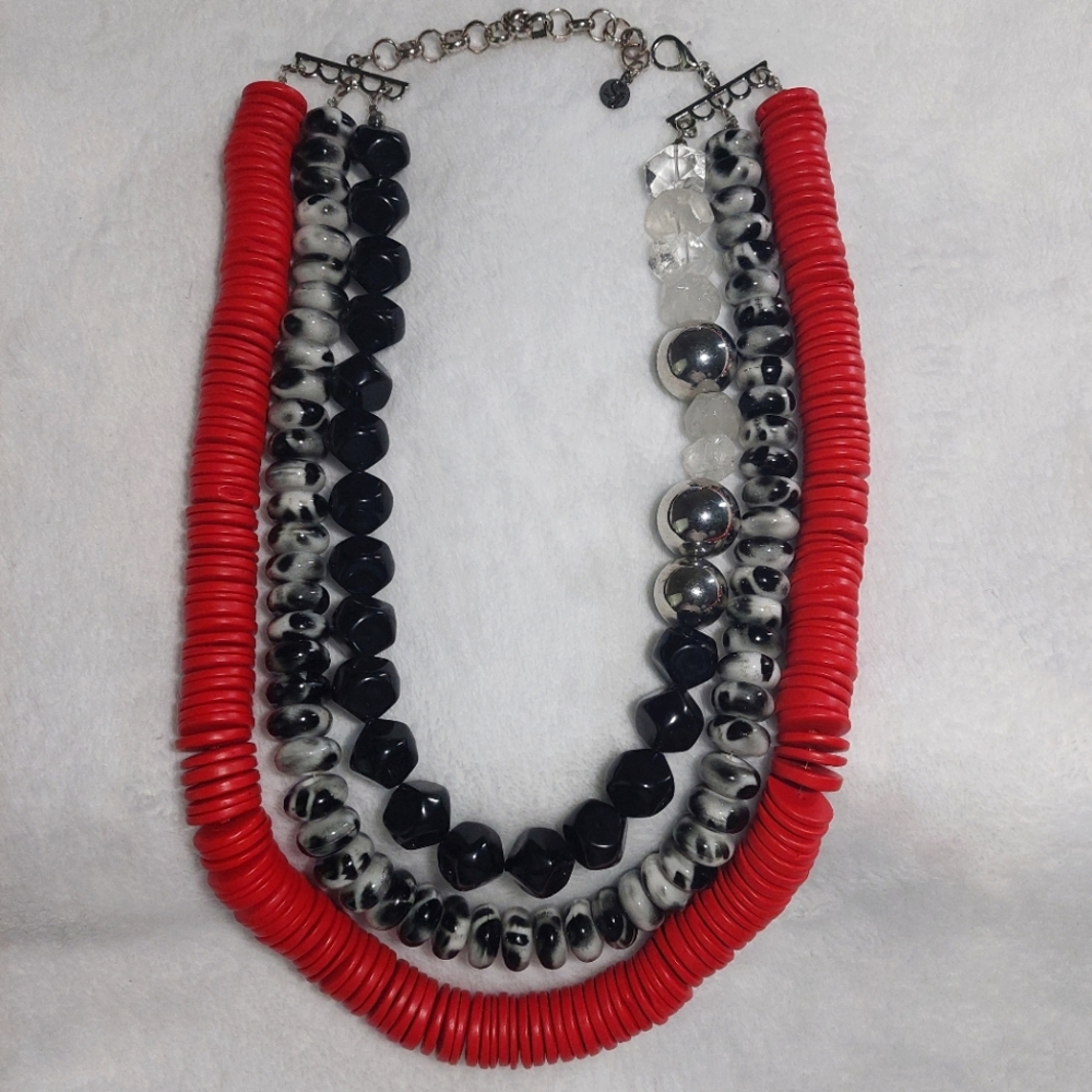 Kamaria Luxe Stone Chain - Red